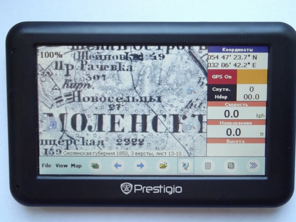 Спутниковая навигация при помощи карманного GPS - работа с картами