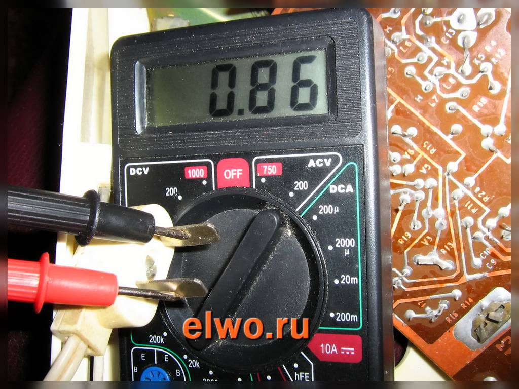 прозвонка вилки трансляционного приёмника