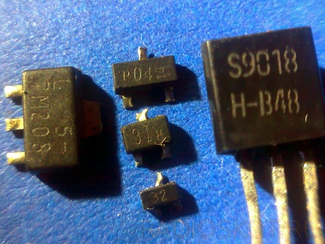 как выглядят SMD ТРАНЗИСТОРЫ