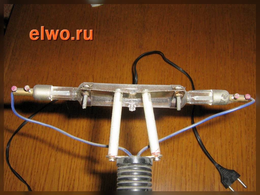 экспонирование фоторезиста кварцевой лампой