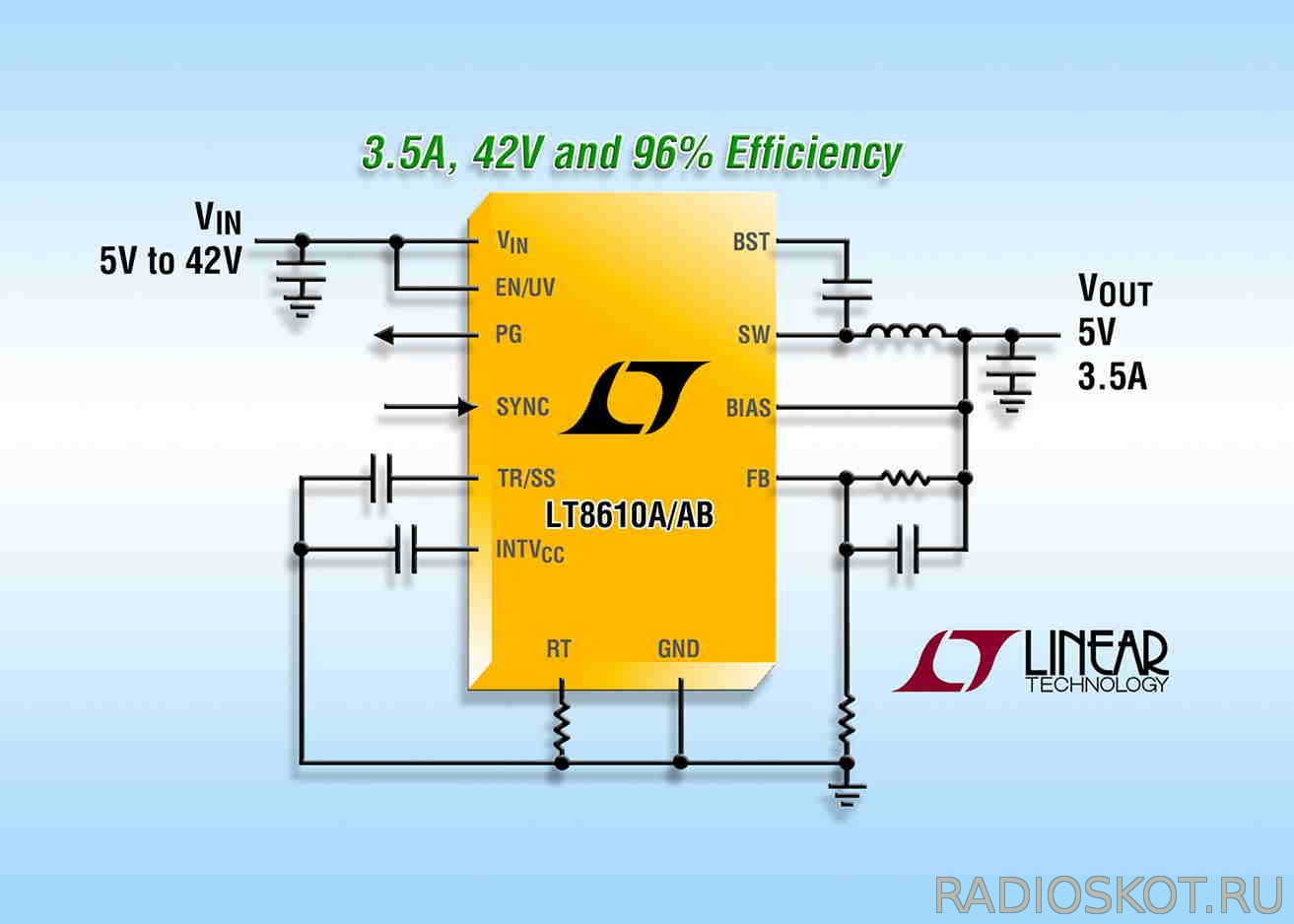Схема стабилизатора напряжения на LT8610