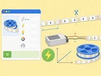 Калькулятор параметров LED лент иконка